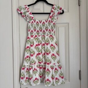 Pink & Green Floral Dress